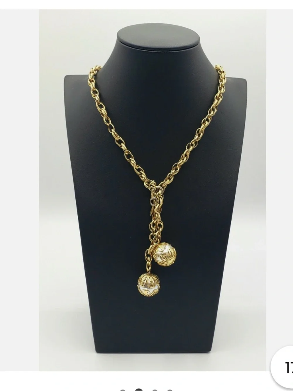 Elegant Vintage Sarah Coventry Long Gold-Tone Rope Chain Necklace!
